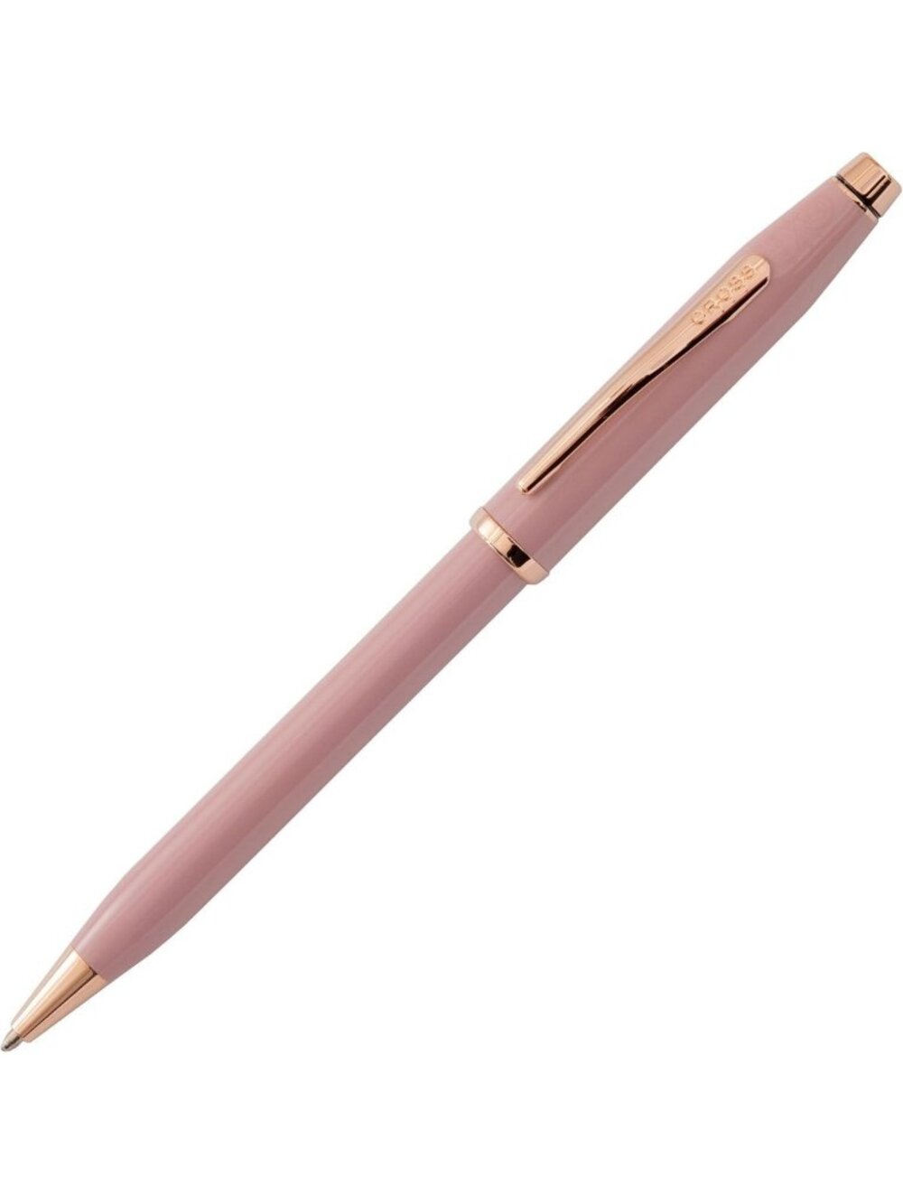 Elegant Smoky Pink Ballpoint Pen | Medium Point | Smooth Black Ink Writing